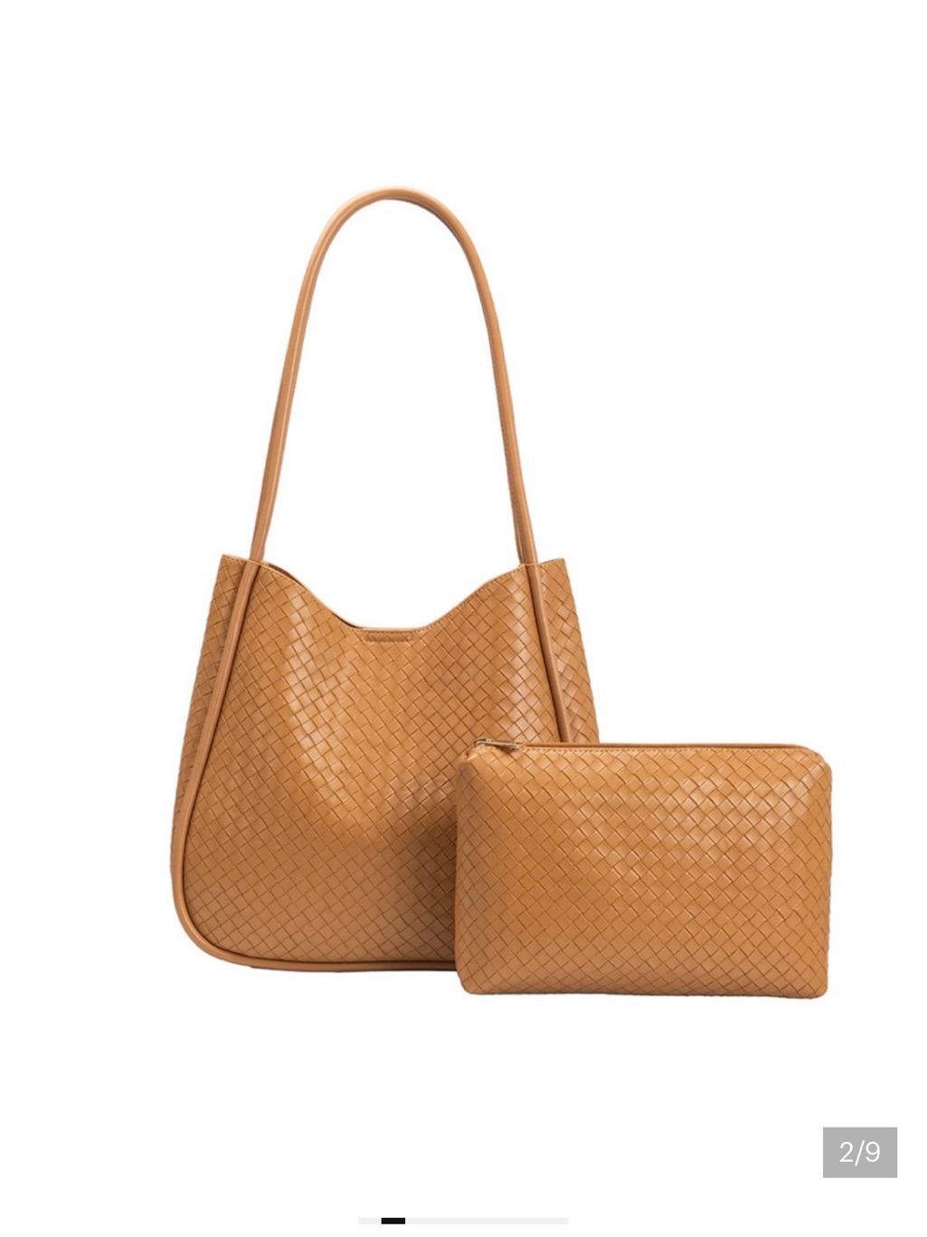 Mischa Tan Medium Recycled Vegan Tote Bag